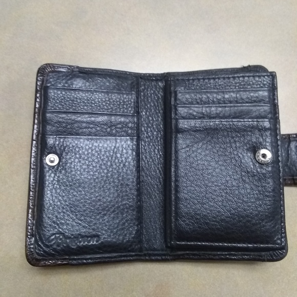 Brighton Black and Brown Compact Wallet - Picture 3 of 5